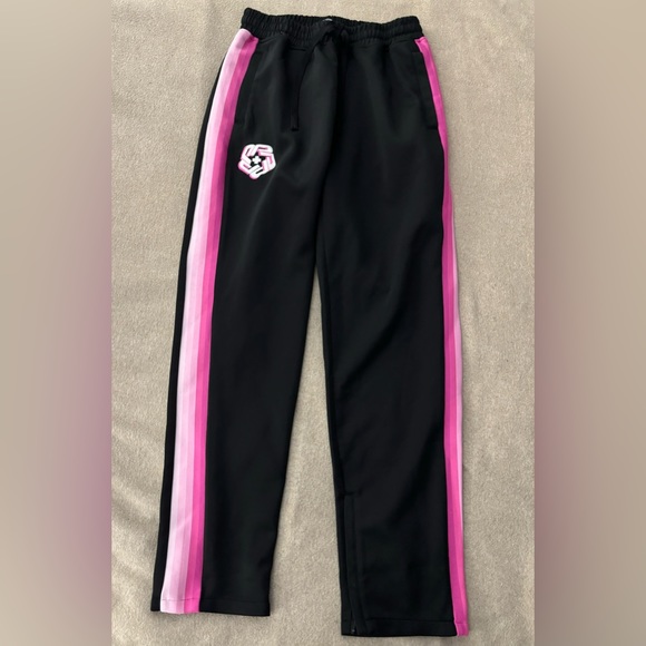 PINK DOLPHIN SPLASH COACHES PINK TRACK PANTS SIZE MEDIUM MENS - Picture 1 of 10